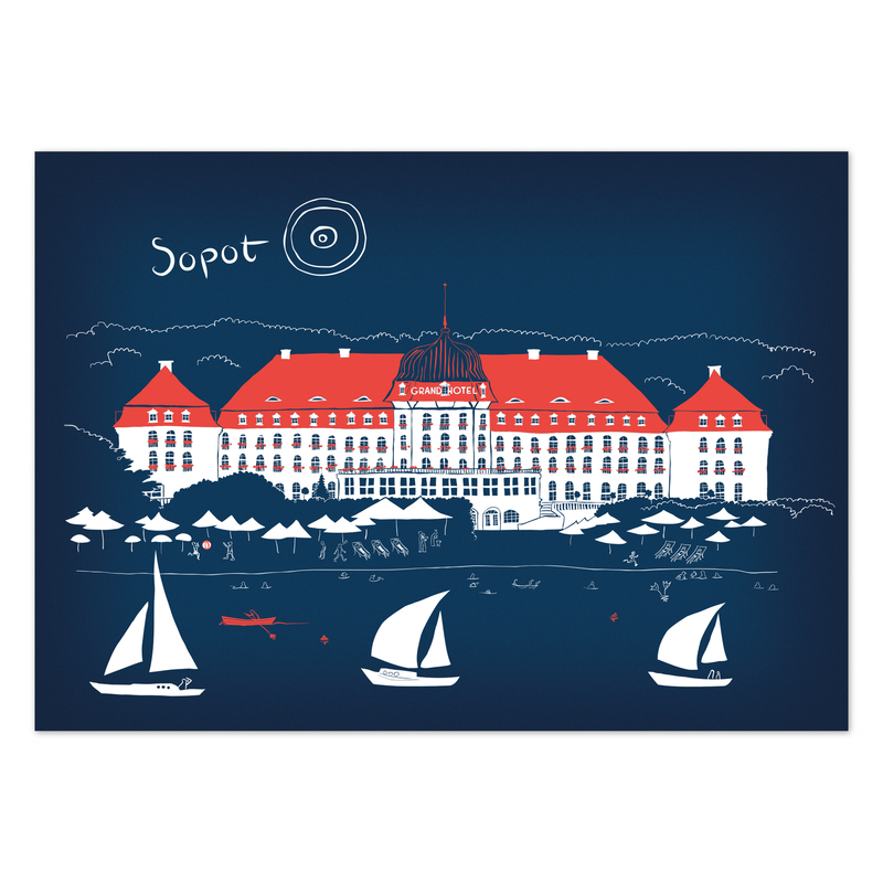 Pocztówka Sopot Grand Hotel - 0
