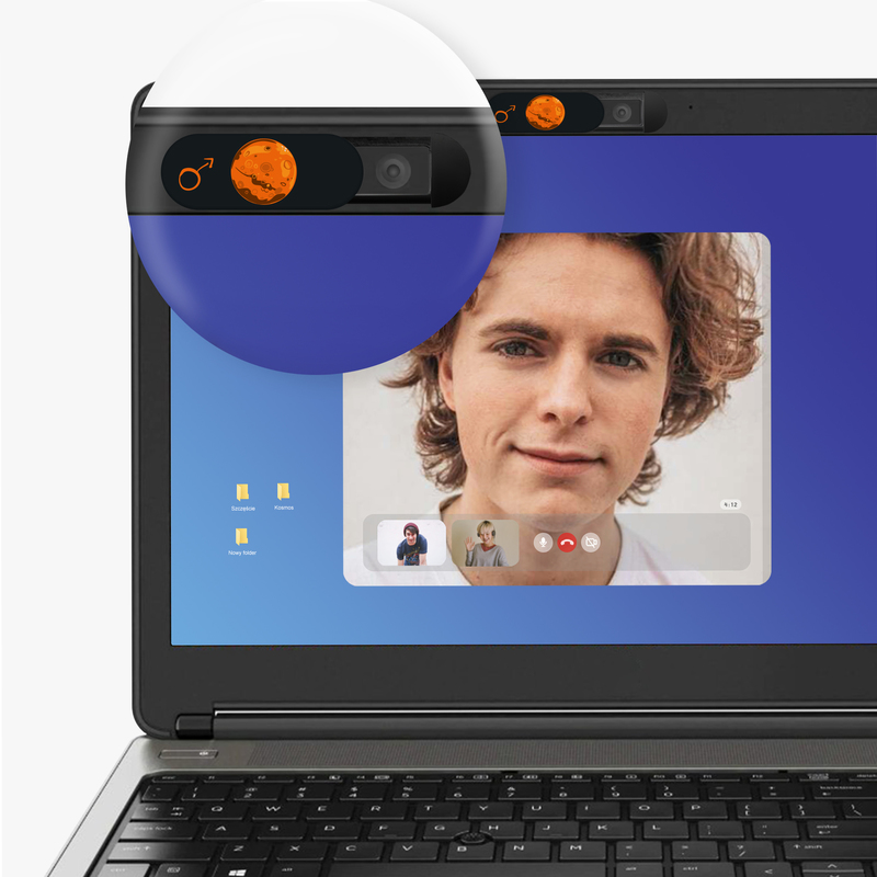 Mars zasłonka kamery laptopa. Zaślepka kamery internetowej  kosmos Planety - 2