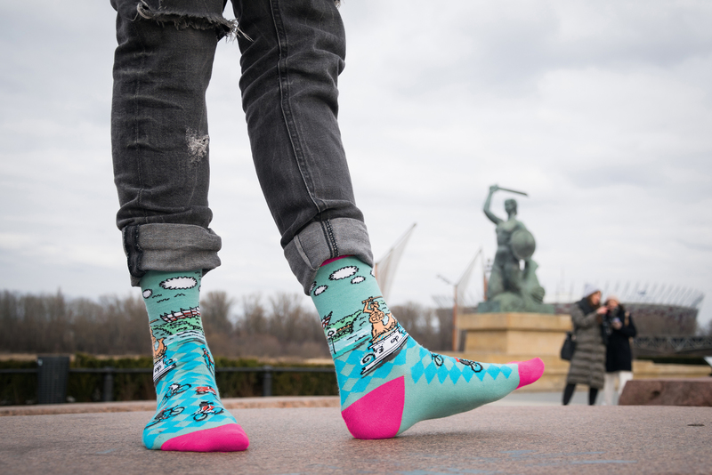 Skarpetki Warszawa Syrenka Stadion rozmiar 42-46 L-XL - 0