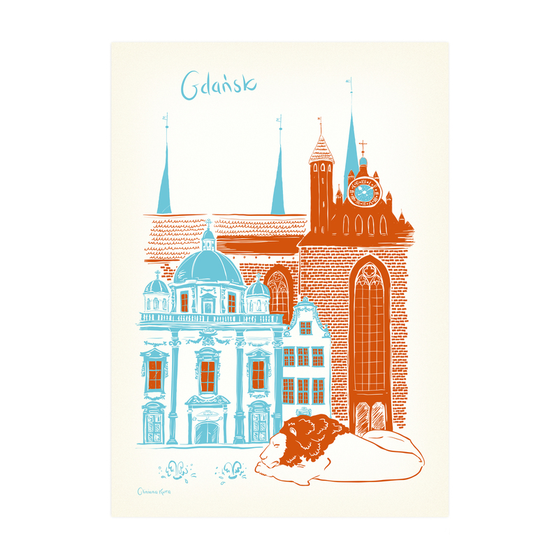 Plakat A4 Gdańsk Kaplica Królewska