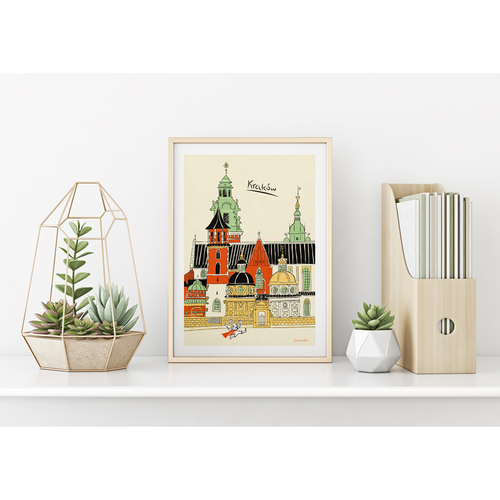 Plakat A4 Kraków Katedra na Wawelu 2
