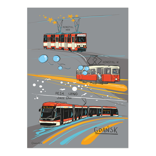 Plakat Gdańsk Tramwaje 2