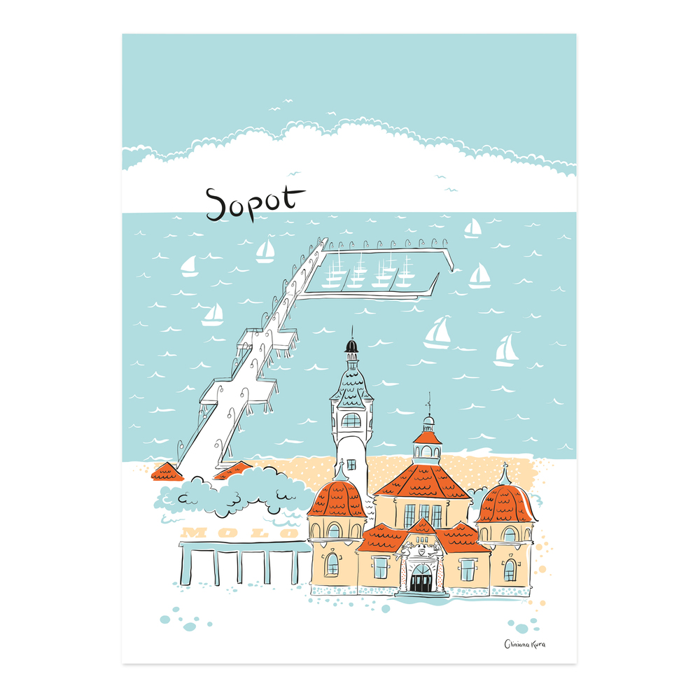 Plakat Sopot Molo Kasy 1