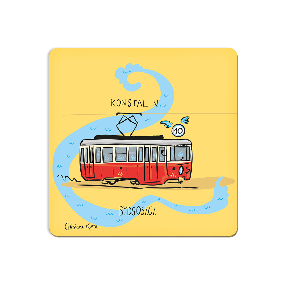 Podkładka pod kubek Bydgoszcz Tramwaj Konstal N 1