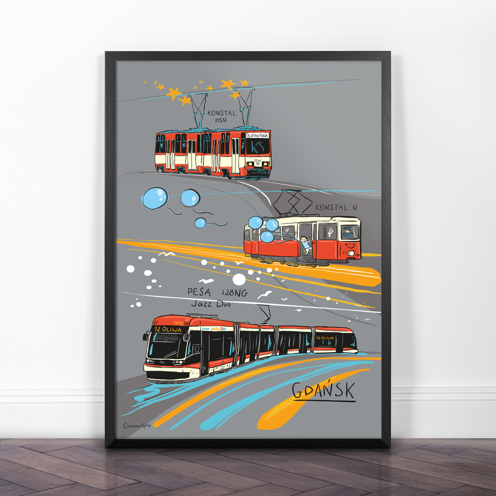 Plakat Gdańsk Tramwaje 1