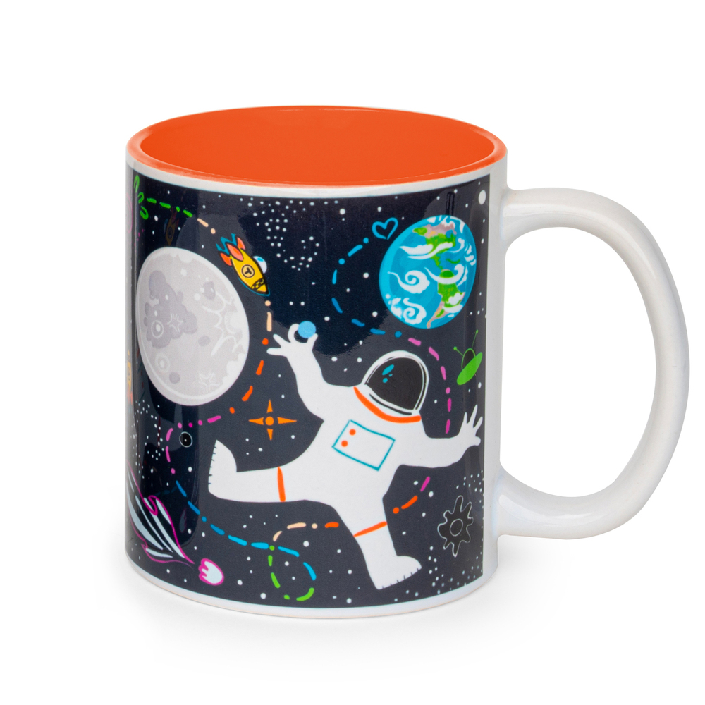 Kubek ceramiczny FROO Kosmos, Pomarańczowy 1