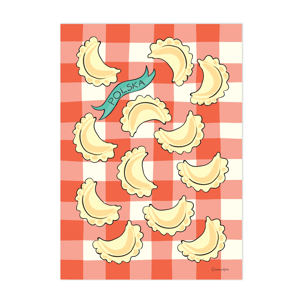 Plakat A4 Polska Pierogi 1