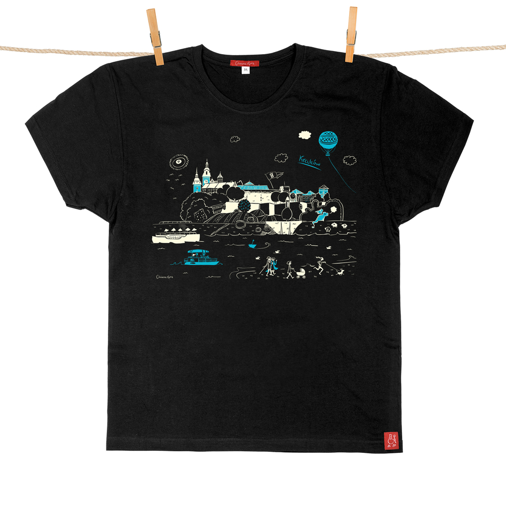 Tshirt Męski Kraków Wawel czarny XL 1