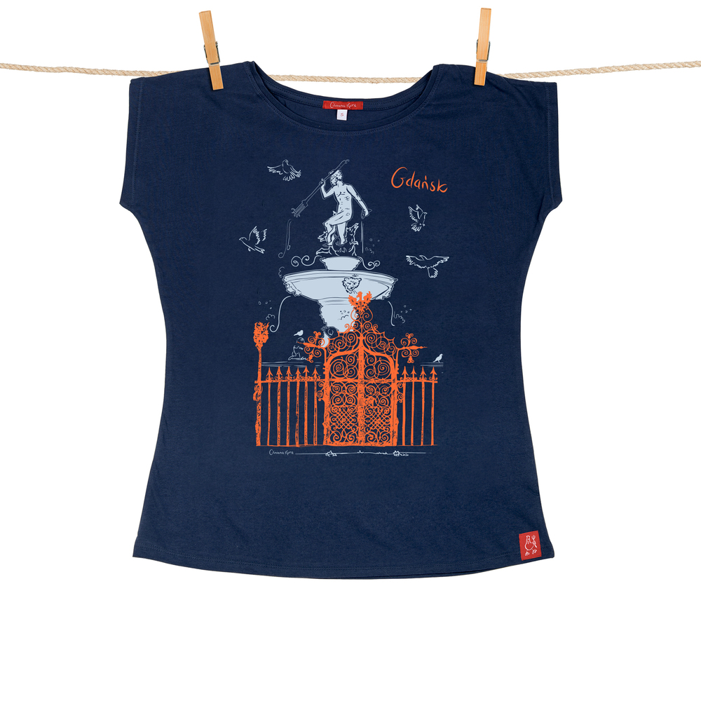 Tshirt Damski Gdańsk Neptun granatowy XL 1