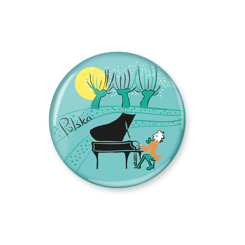 Przypinka Polska Chopin 1