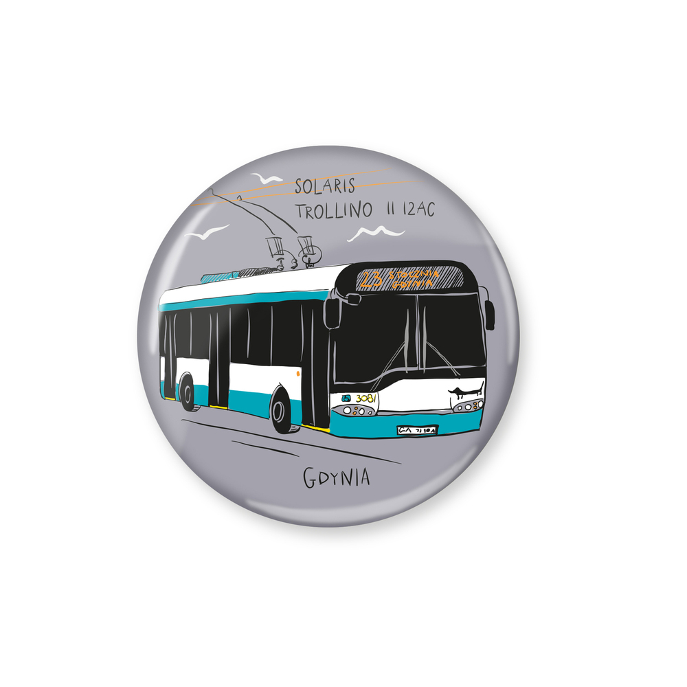 Przypinka Gdynia Trolejbus Solaris Trollino II 12AC 1