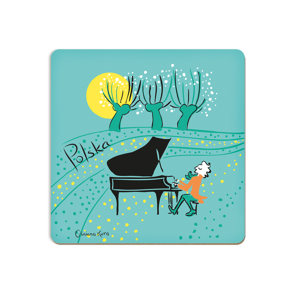 Podkładka pod kubek Polska Chopin 1