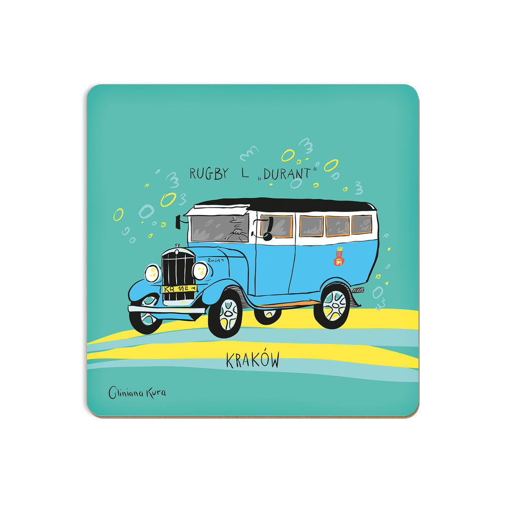Podkładka pod kubek Kraków Autobus Rugby L "Durant" 1