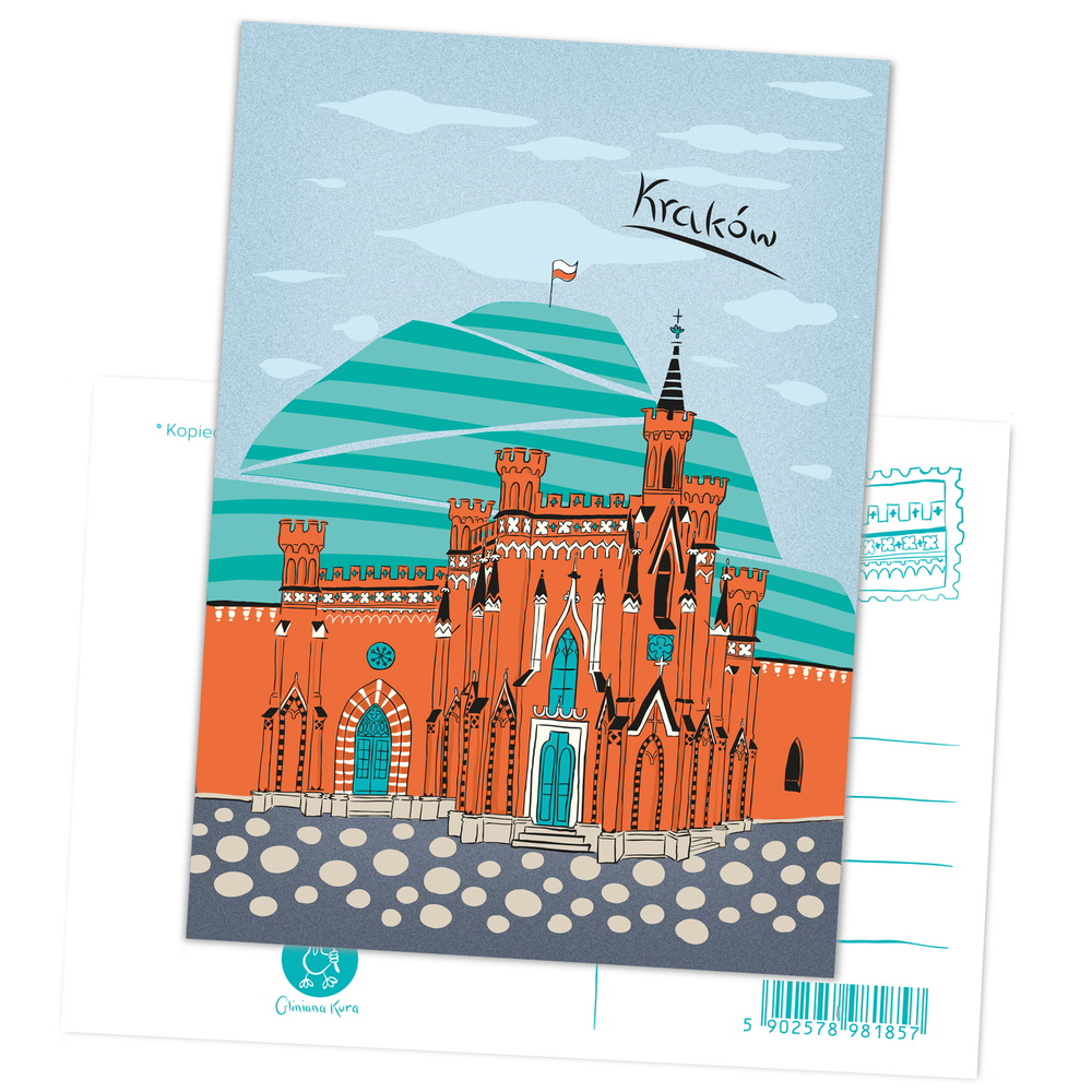 Pocztówka Kraków Kopiec Kościuszki 1