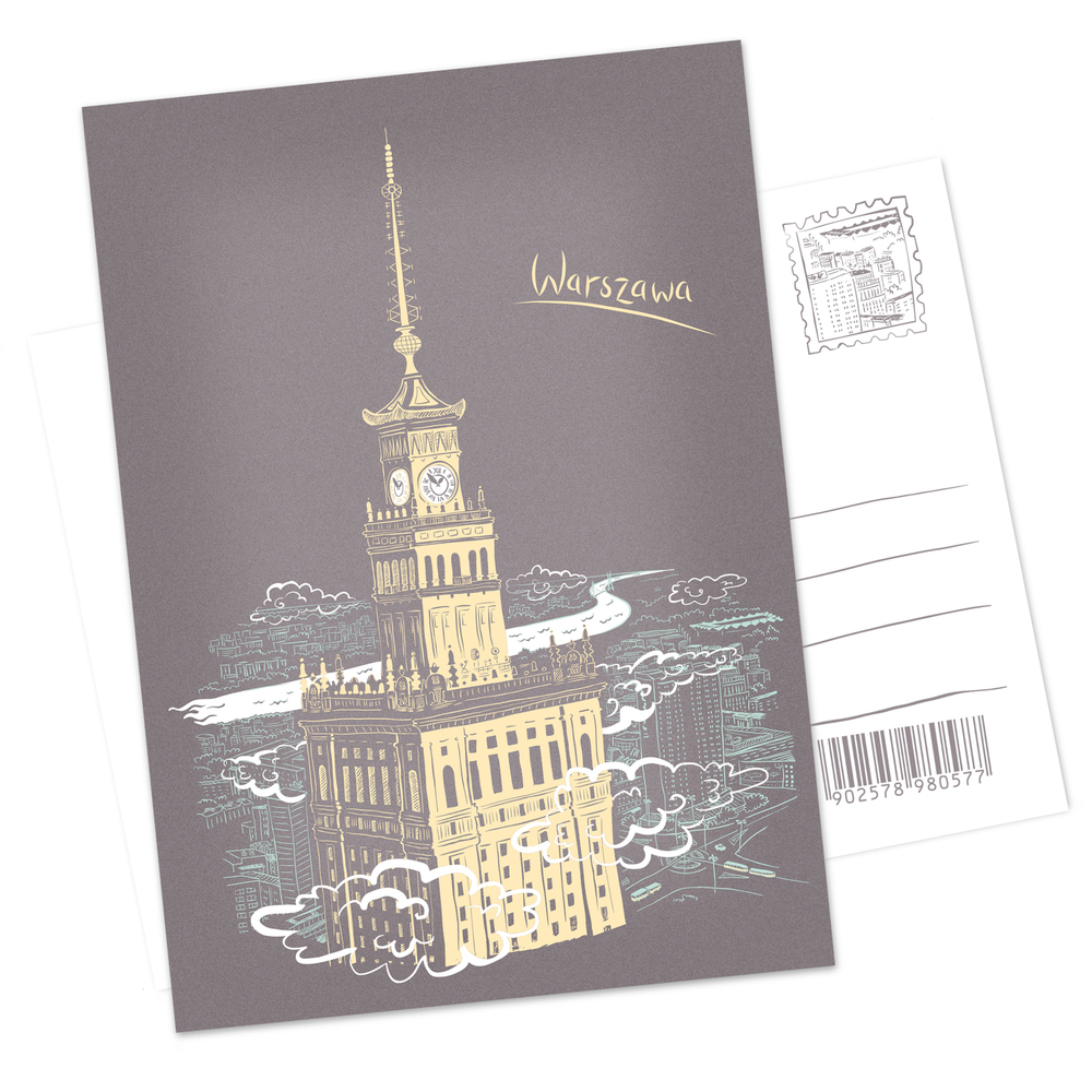 Pocztówka Warszawa Pałac Kultury i Nauki 1
