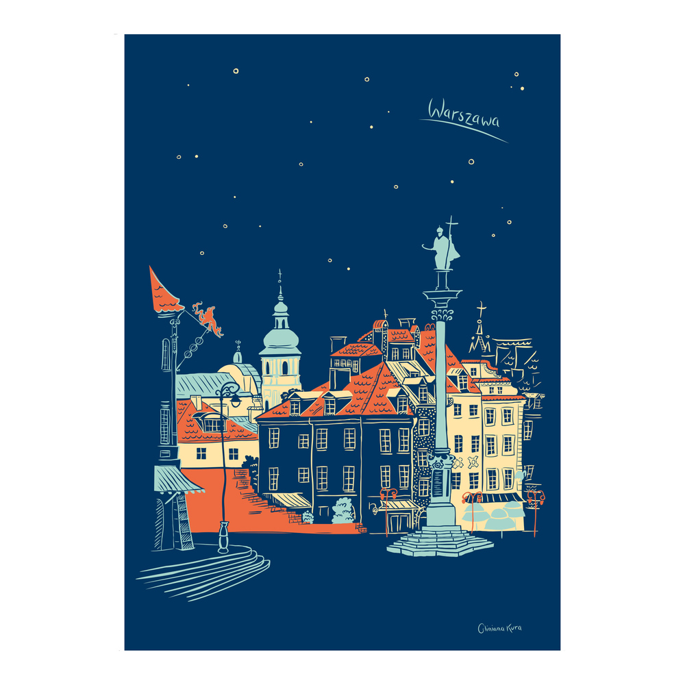 Plakat Warszawa Plac Zamkowy 1