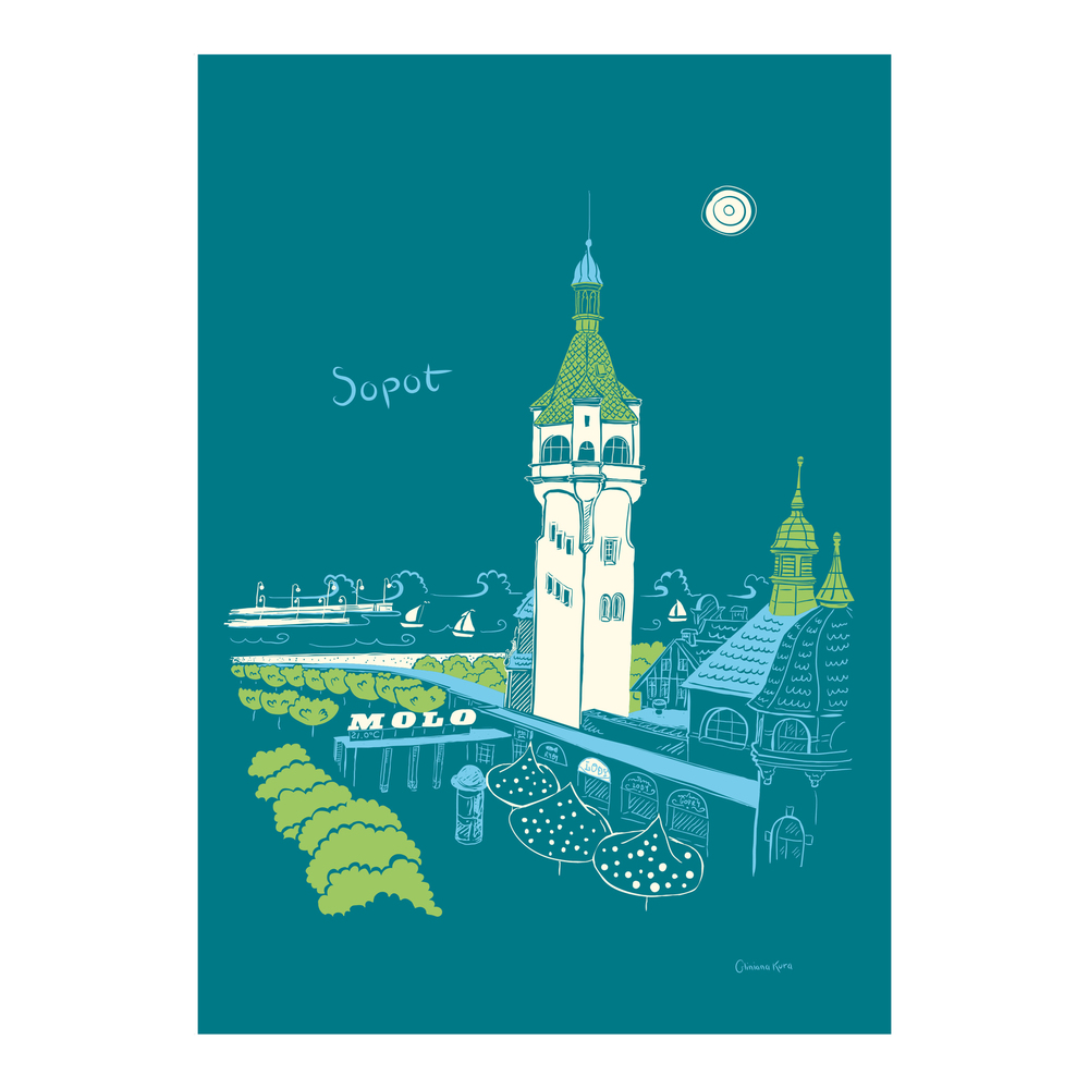 Plakat Sopot Latarnia Morska 1