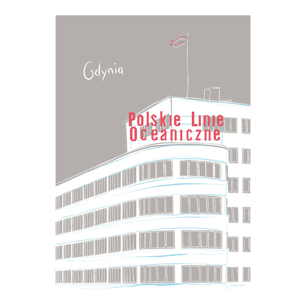 Plakat Gdynia Polskie Linie Oceaniczne 1