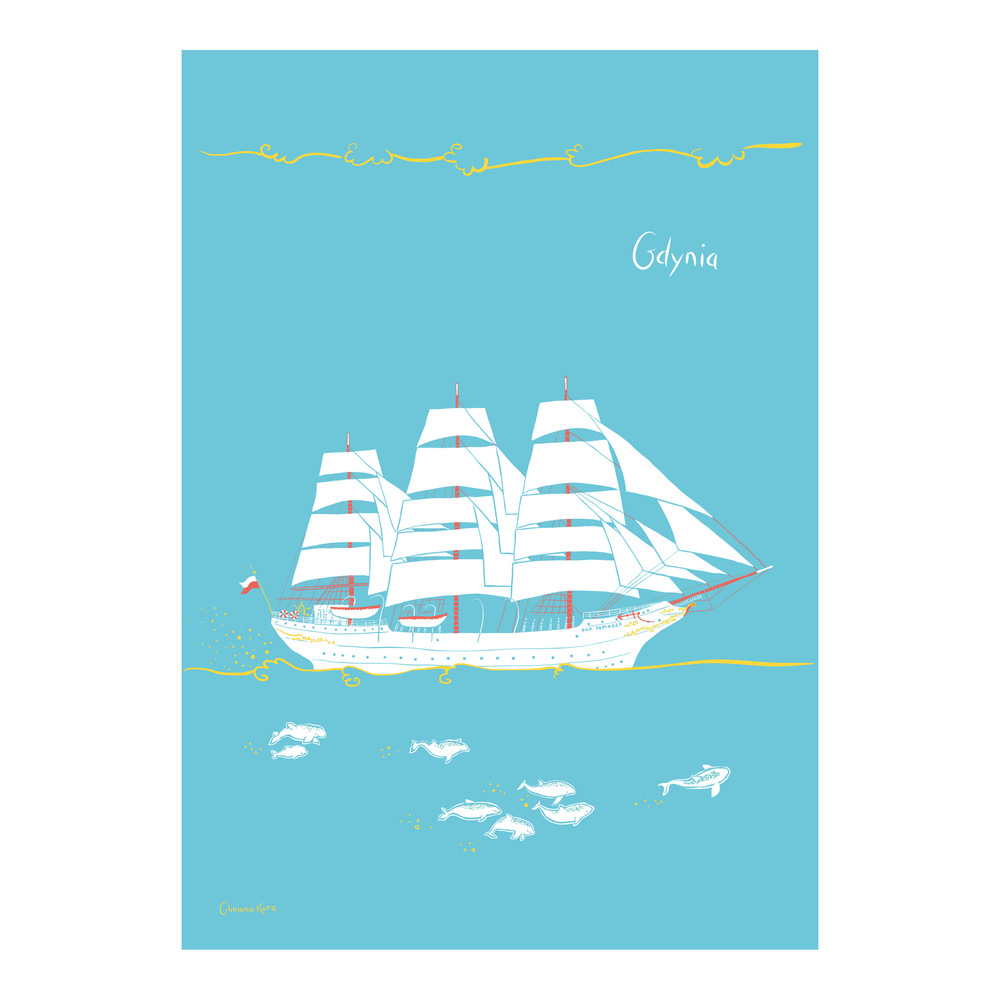 Plakat Gdynia Dar Pomorza 1