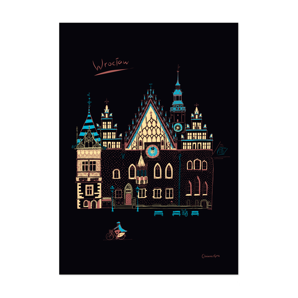 Plakat A4 Wrocław Ratusz 1