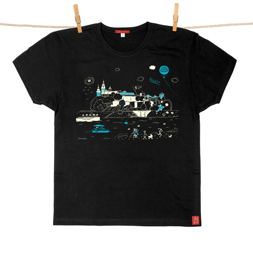Tshirt Męski Kraków Wawel czarny S 1