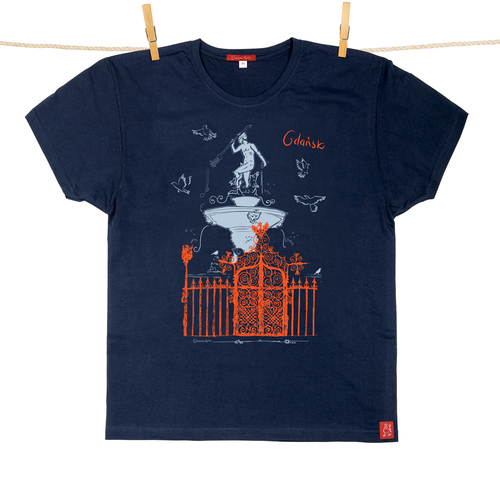 Tshirt Męski Gdańsk Neptun granatowy XXL 1