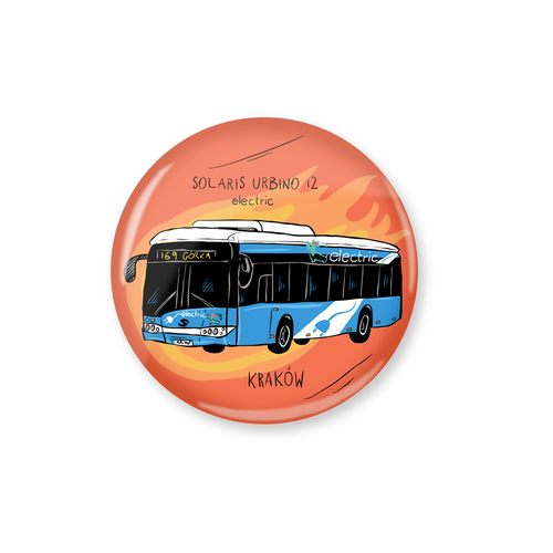 Przypinka Kraków Autobus Solaris Urbino 12 electric 1