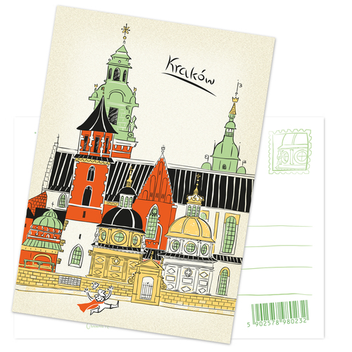Pocztówka Kraków Katedra na Wawelu 1