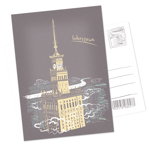 Pocztówka Warszawa Pałac Kultury i Nauki 1